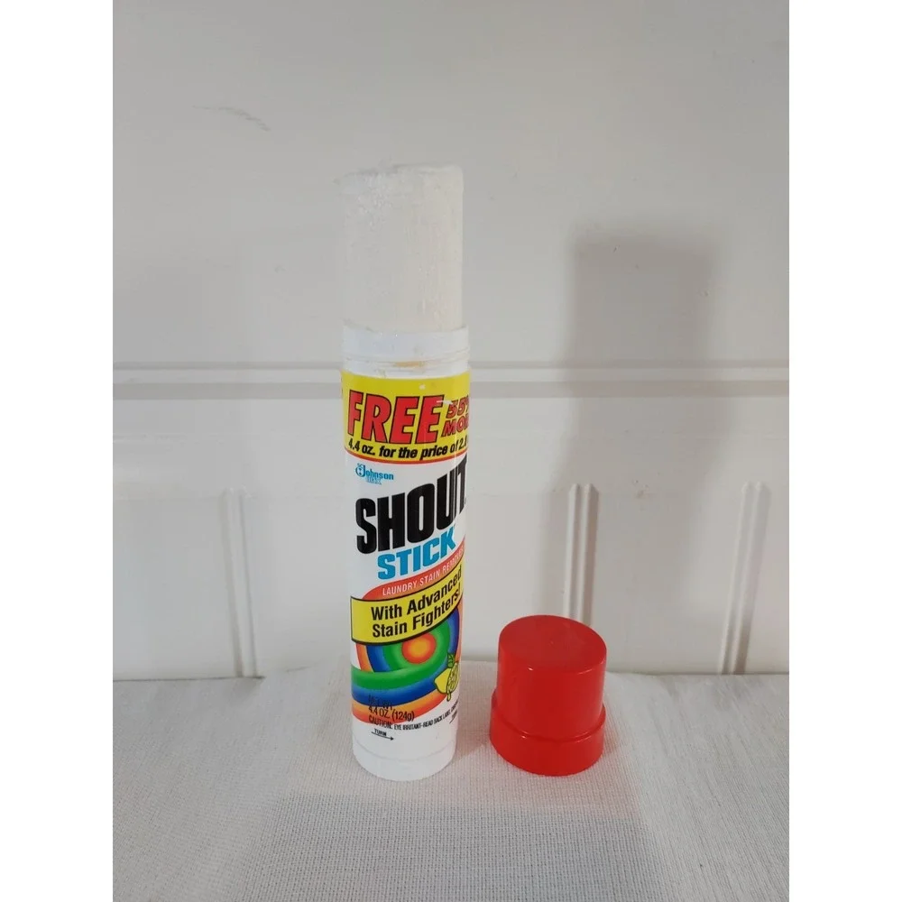 Shout Stick Vintage Laundry Stain‎ Remover 4.4 oz Stick Made in USA FULL